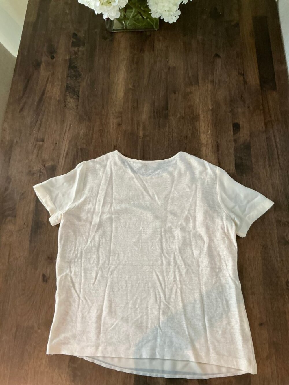 Tory Burch White Lace Applique Top Size S